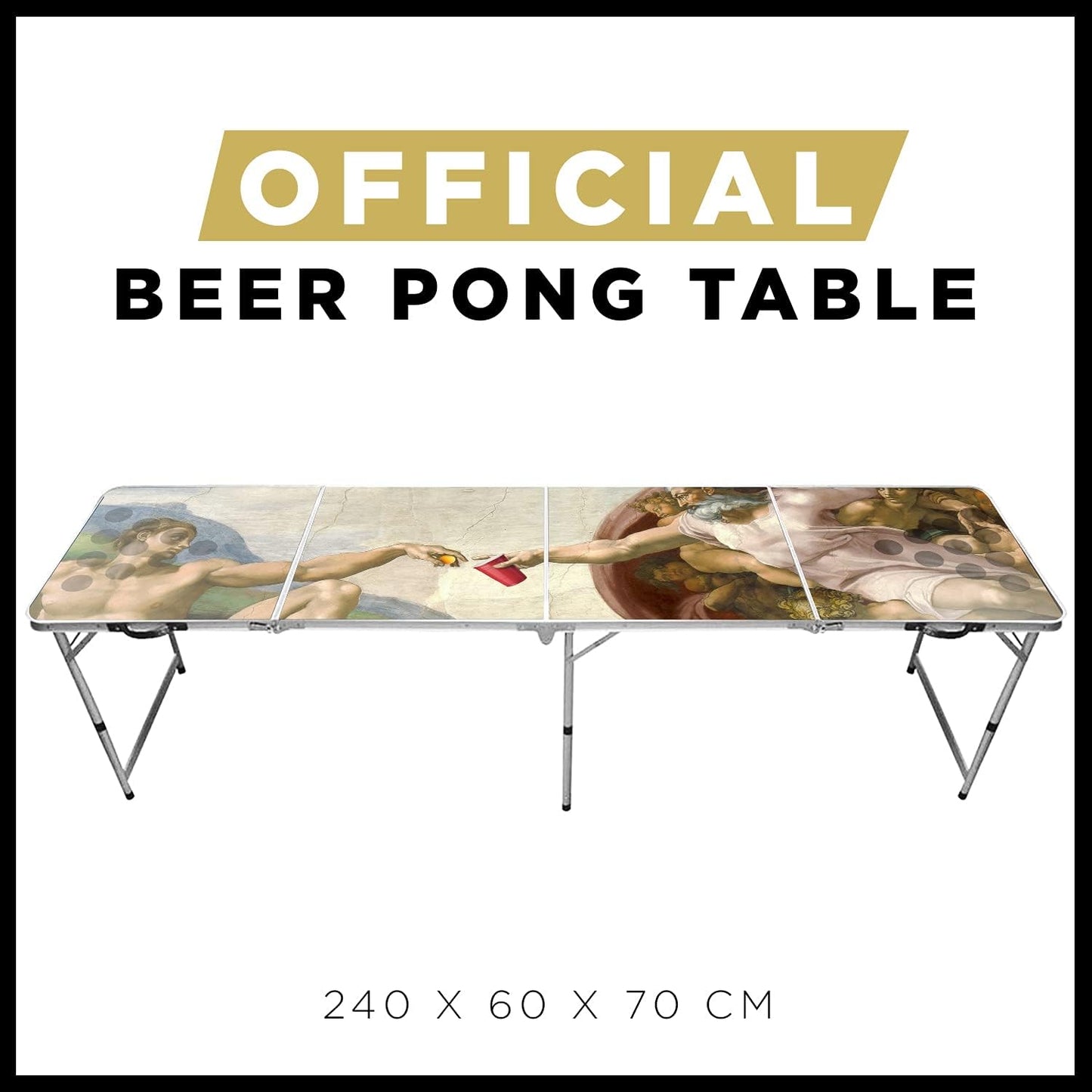 Offizieller Beer Pong Tisch „Creation of Beer Pong“